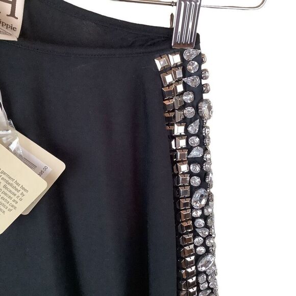 NWT Haute Hippie Asymmetrical ￼Jeweled One Shoulder Midi Dress - Picture 11 of 15